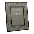 Grey Tweed Rattan Frame
