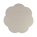 Cappuccino Große Jakobsmuschel-Lack-Tischsets – 4er-Set