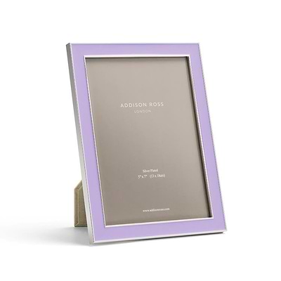 Light Pink Enamel & Silver Frame
