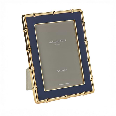 Orange Enamel & Silver Frame