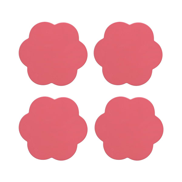 Watermelon Pink Coasters – Set of 4