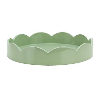 Sage Green Small Round Scallop Tray
