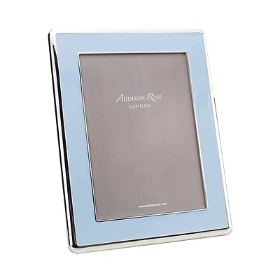 Wide Picture Frames - Pink Enamel, Silver Curved Frame | Addison