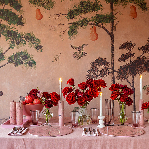 Pink Small Chinoiserie Tray