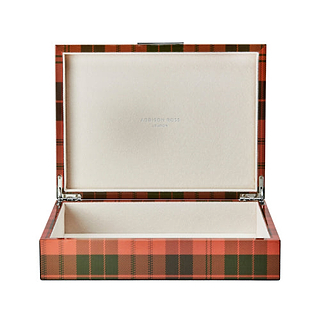 Large Ross Tartan Box with Silver