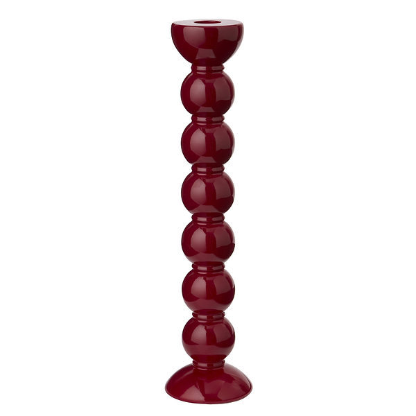 Extra Tall Cherry Bobbin Candlestick - 33cm
