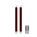 Cherry Wax LED Candles - Set of 2
