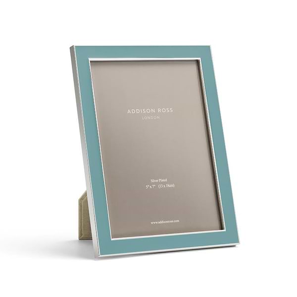 Chambray Enamel & Silver Frame