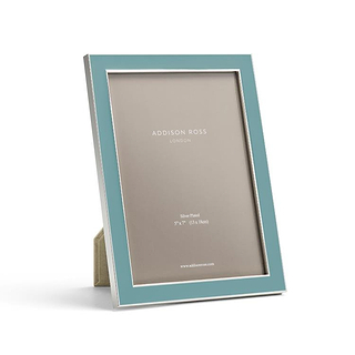 Chambray Enamel & Silver Frame