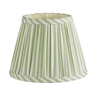 Sage Green Striped Lampshade - 16cm