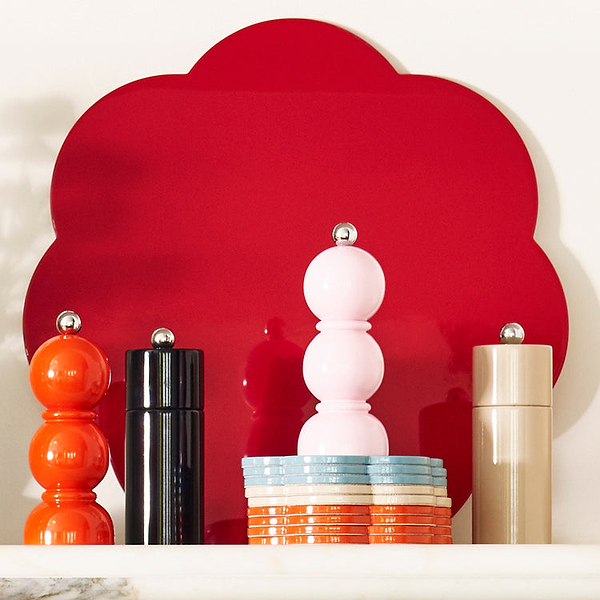 Orange Mini Bob Salt or Pepper Mill