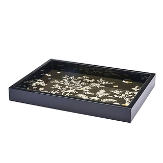 Svart liten chinoiserie bricka - begränsad upplaga
