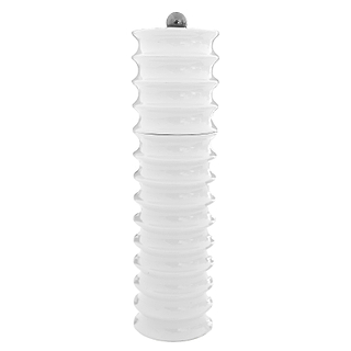 White Twister Salt or Pepper Mill