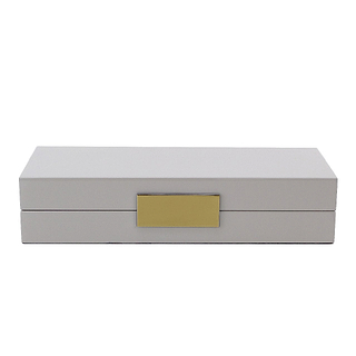 Chiffon Lacquer Box With Gold