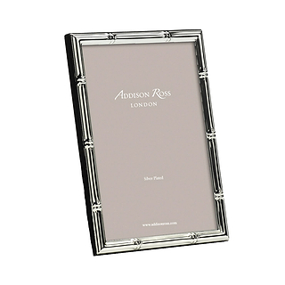 Bamboo Silver Plated Photo Frame