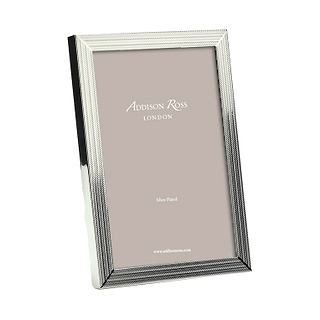 Herringbone Silver Plated Photo Frame