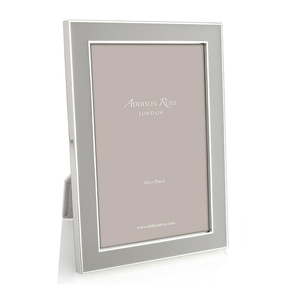 Chiffon Enamel & Silver Frame