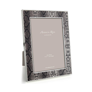 Natural Snake & Silver Frame
