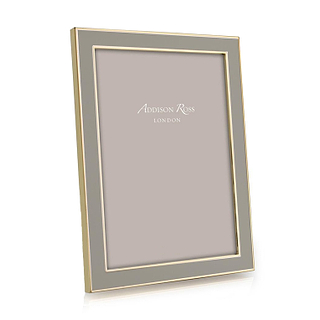 Taupe Enamel & Gold Frame