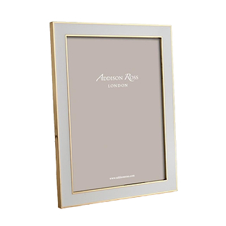Chiffon Enamel & Gold Frame