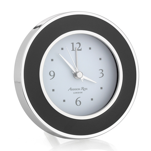 Black & Silver Alarm Clock