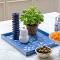 Blue Medium Chinoiserie Tray - Addison Ross Ltd EU