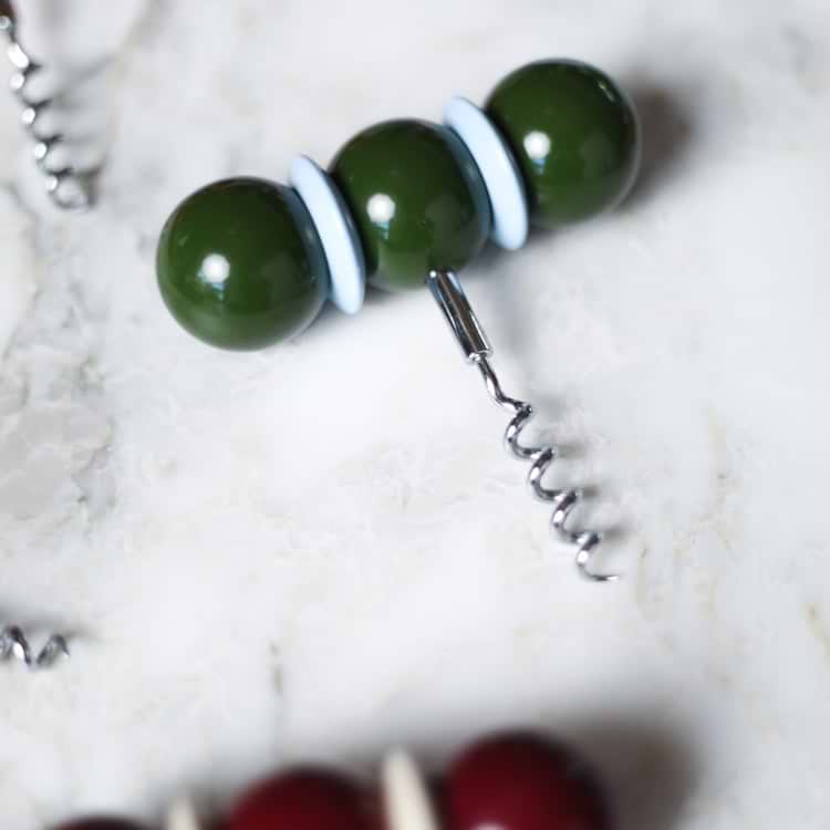 Bobbin Corkscrew Khaki Green & Pale Denim