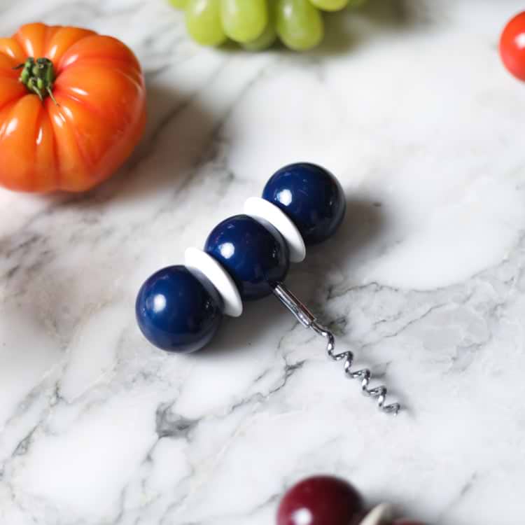 Bobbin Corkscrew Navy & White