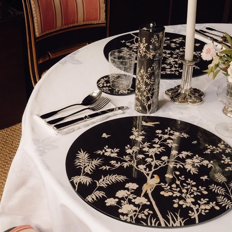 Black Chinoiserie Tuz veya Karabiber Değirmeni - Sınırlı Üretim