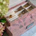 Pink Chinoiserie Box ezüsttel