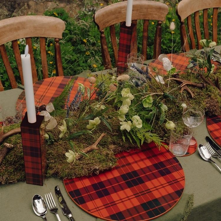 Ross Tartan podmetači - set od 4 komada
