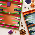 Tortoiseshell Lacquer Backgammon Set