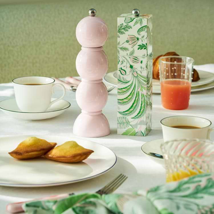 Palm Beach Green Square Pillar Salt or Pepper Mill