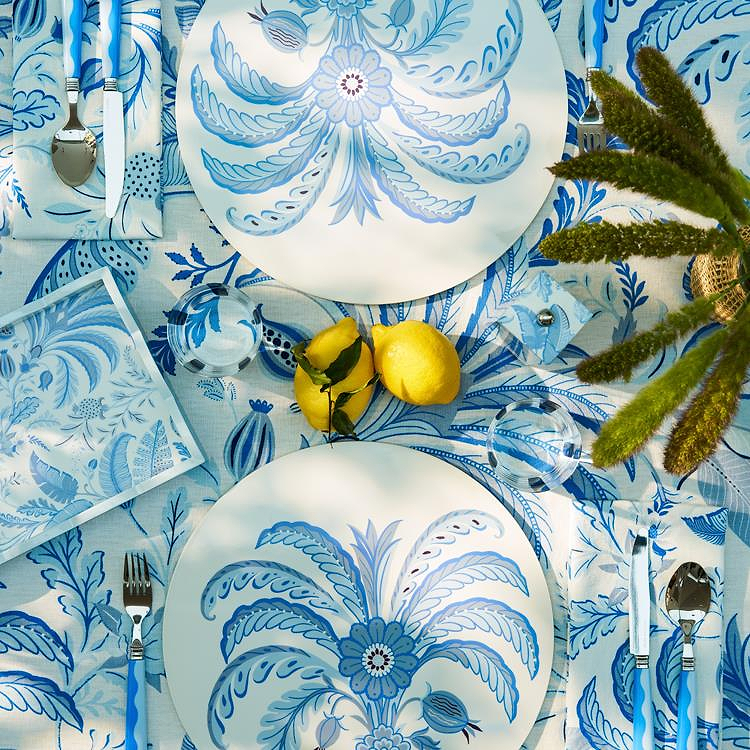 Palm Beach Blue Placemats - Set of 4