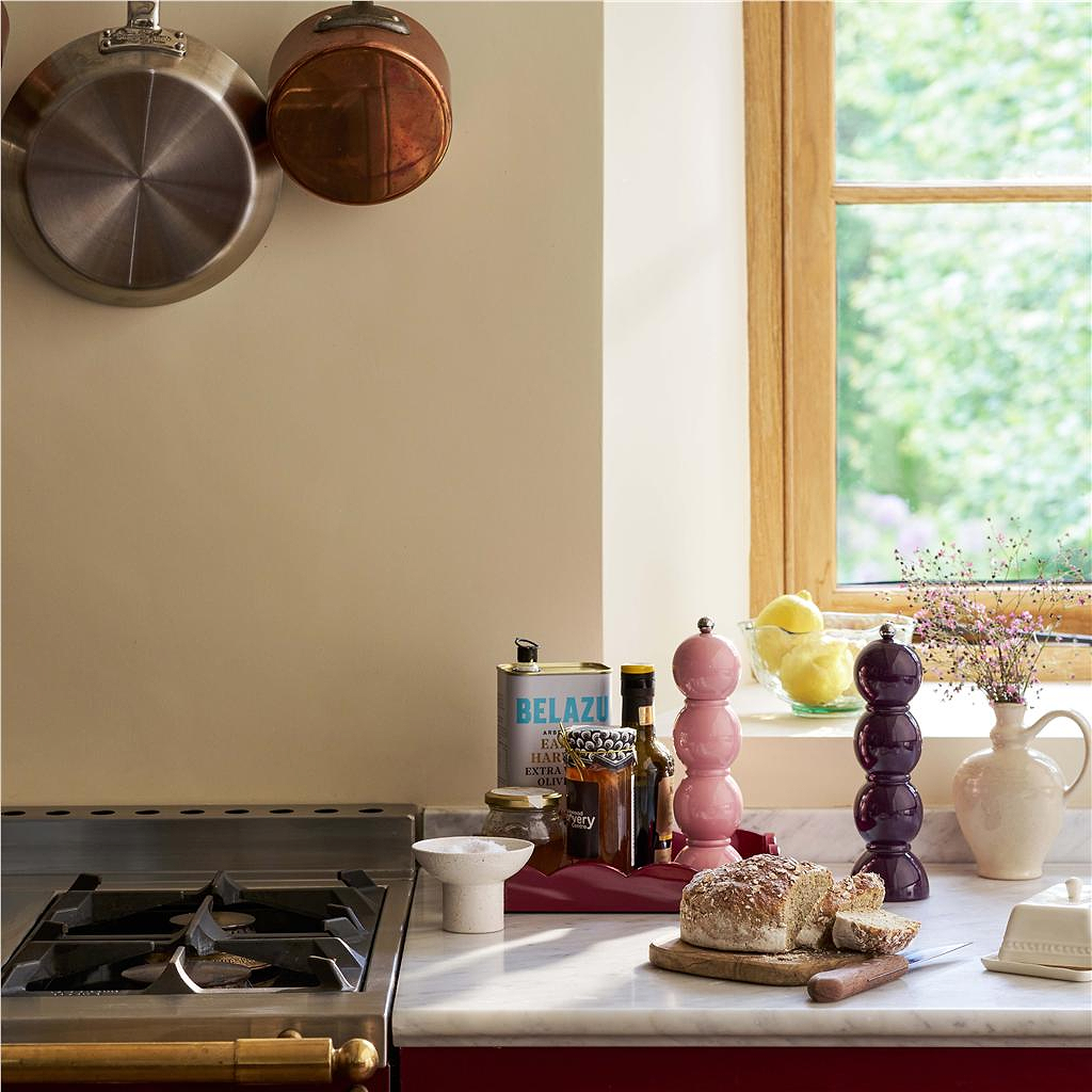 Mauve Bobbin Lacquer Salt or Pepper Mill