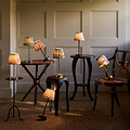 Ikat Empire Mink & Cappuccino Lampshade - 16cm