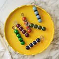 Leaf Green & Navy Bobbin Bottle Opener
