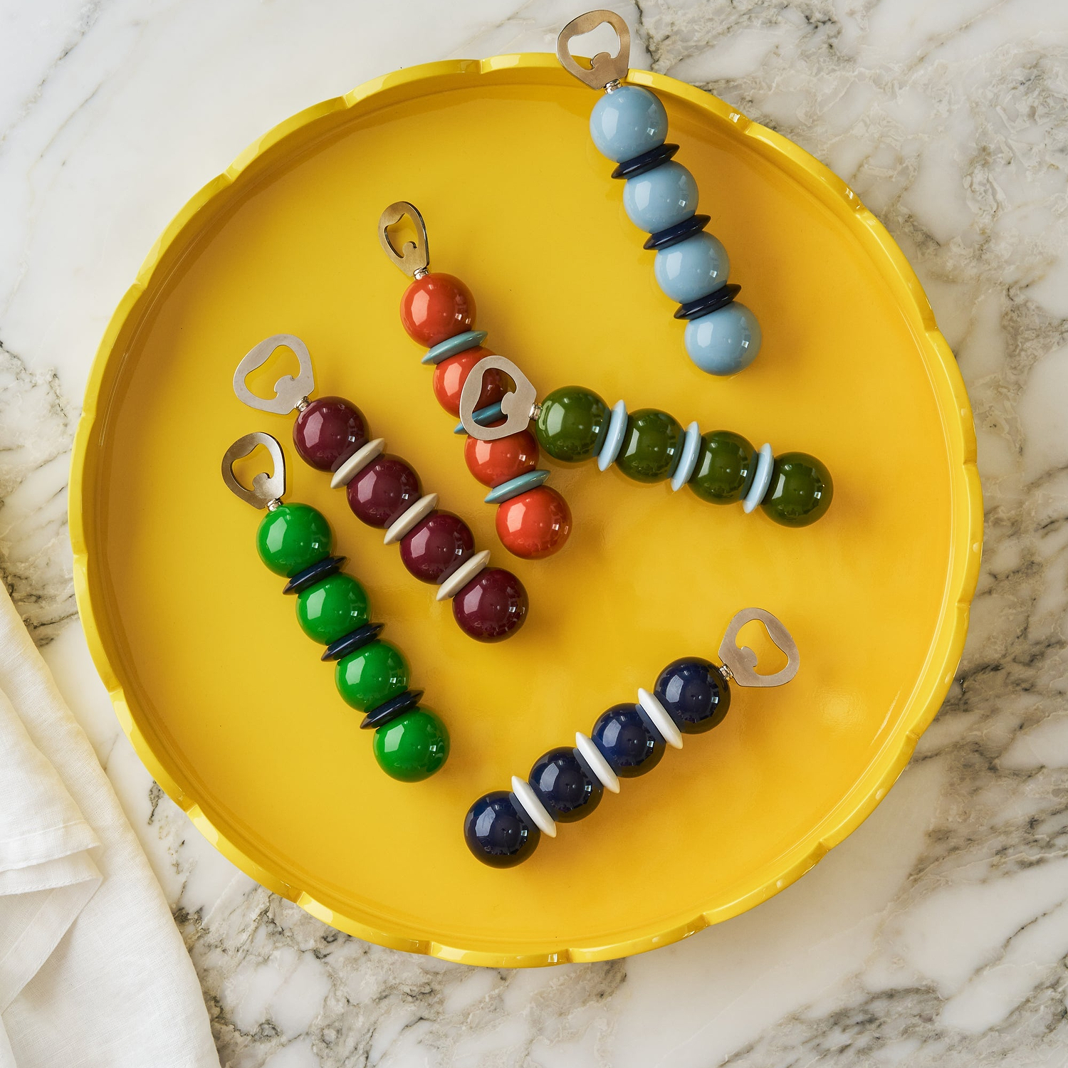 Cherry and Cappuccino Bobbin Bottle Opener