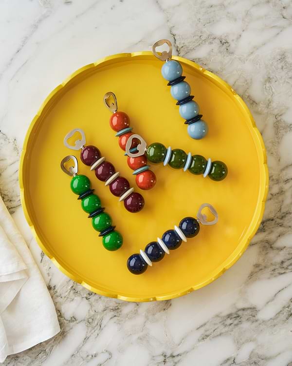 Pale Denim & Navy Bobbin Bottle Opener