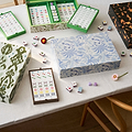 Palm Beach Blue Lacquered Mahjong Set
