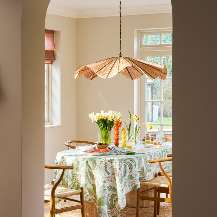Palm Beach Green Linen Tablecloth