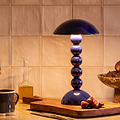 Navy Lacquer Rechargeable Bobbin LED Lamp