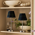 Silver Bamboo Rechargeable Lamp Base - 30cm