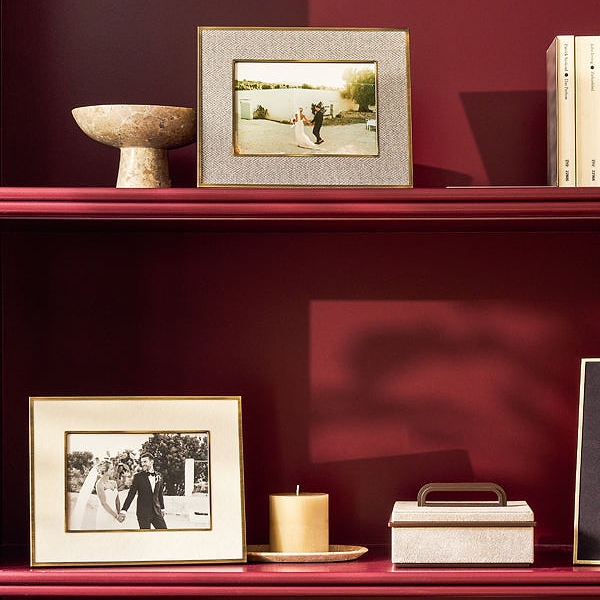 Sophie Paterson Photo Frame Oatmeal Herringbone 5 x 7"
