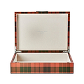Большая шкатулка Ross Tartan с серебром