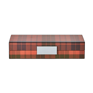 Caixa Tartan Ross amb plata