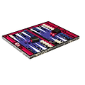Black Chinoiserie Lacquer Backgammon Set