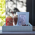 Blue Medium Gingham Tray