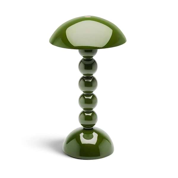 Khaki Lacquer Rechargeable Bobbin LED Lamp