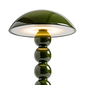 Khaki Lacquer Rechargeable Bobbin LED Lamp